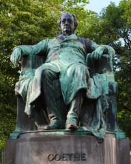 Statue of the famous German poet Goethe in Vienna