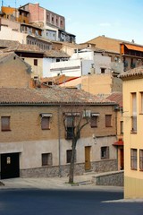 Fototapeta na wymiar rue et maisons de Tolède, Espagne