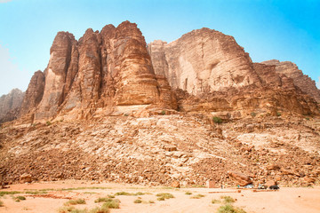 Fototapeta premium Lawrence Spring, Wadi Rum, Jordan.