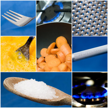 collage cucina attrezzi - collage cooks utensils