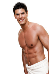 Fototapeta premium men after bath