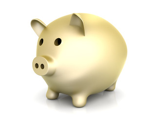 Goldenes Sparschwein