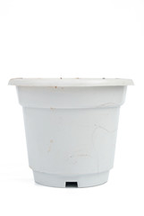 white flowerpot