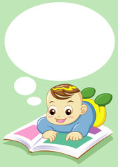 baby reading