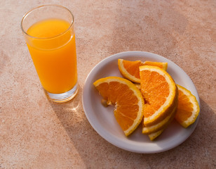 Oranges and orange juice.