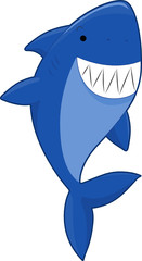 Obraz premium Cartoon Shark