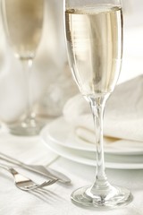 table set for a wedding dinner..