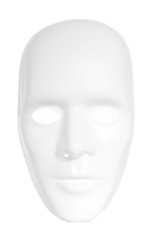 Weiße Maske freigestellt