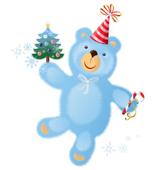 Very soft and fluffy christmas  bear-cub