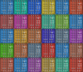Background from color cargo containers