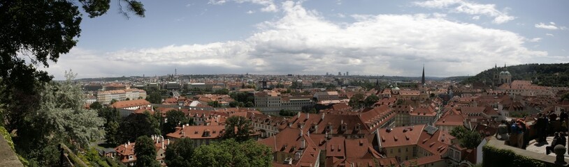 Fototapeta na wymiar View of Prague in bad weather
