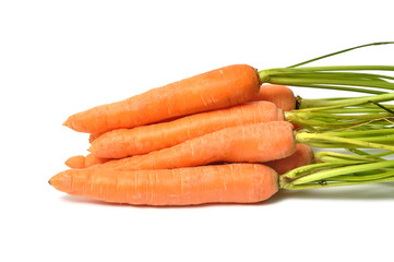 Carrots on White