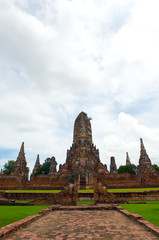 Fototapeta na wymiar Wat Chai Wattanaram , The world heritage in Ayutthaya, Thailand