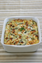 Gratin courgette feta