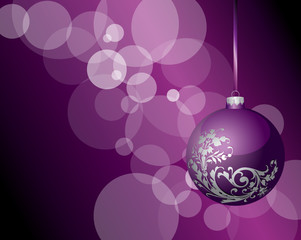 blank violet floral bubble