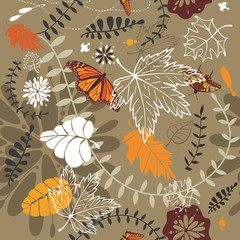 autumn seamless background