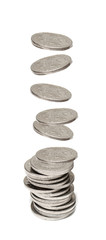 Fototapeta na wymiar Coin stack