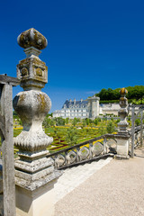 Fototapeta na wymiar Zamek Villandry z ogrodem, Indre-et-Loire, Centrum, Francja