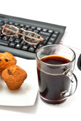 Hot coffee on office