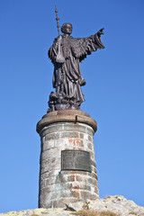 Statue am Großen St. Bernhard