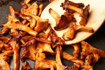 poêlée de girolles