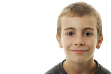 Portrait of the smiling boy. Studio Shoot