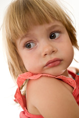 portrait of lovely little girl