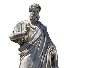 Statua di San Pietro, Piazza S. Pietro, Vaticano, Roma - obrazy, fototapety, plakaty