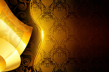 Golden wallpaper background