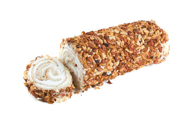 Nuts Swiss roll