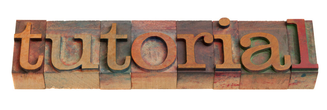 tutorial - word in letterpress type