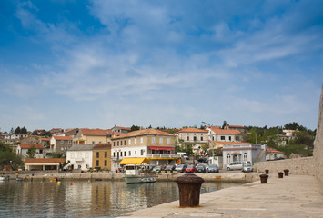 Obraz premium silo village pier