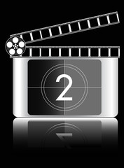 Film countdown vector