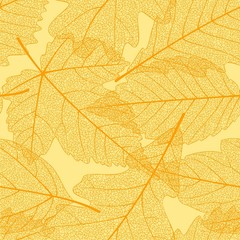 Motif de feuilles d& 39 automne sans soudure