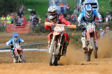 la course en motocross