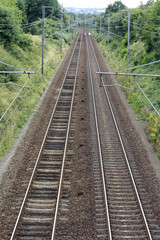Fototapeta na wymiar voies ferrées