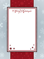 red christmas frame