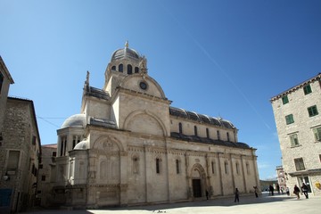 Fototapeta premium Cathedral of St. James in Sibenik. UNESCO World Heritage