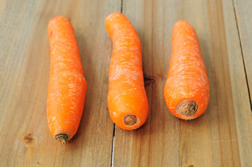 Fresh red carrot
