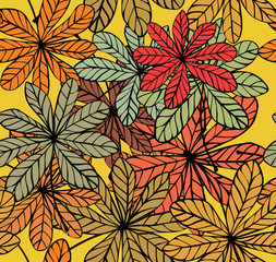 seamless leafy  background