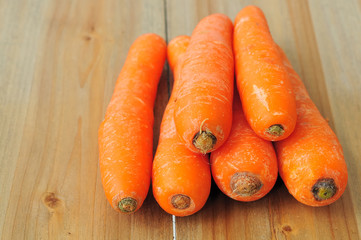 Fresh red carrot