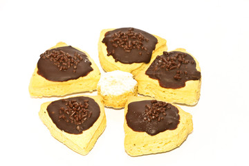 Homemade biscuits flower