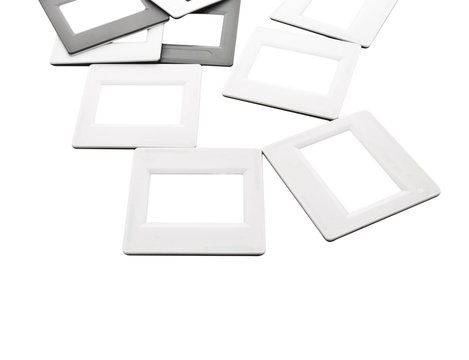 Frames for a photos - a slides isolated on a white background