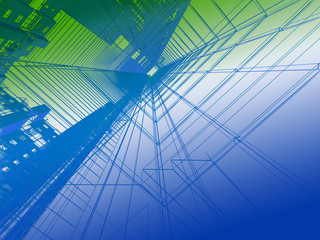Abstract skyscrapers