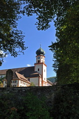 Klosteranlage St.Trudpert,Schwarzwald - obrazy, fototapety, plakaty