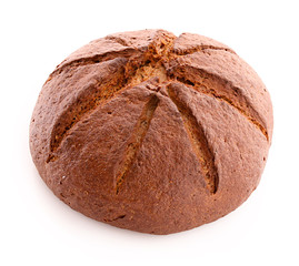 Bread isolated on white