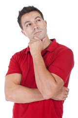 young man thinking