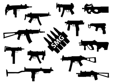 Weapon collection, submachine guns