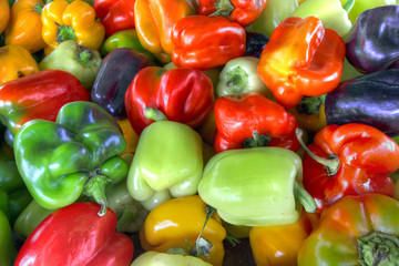 Sweet Bell Peppers Assorted Colors