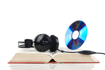 DVD,dictionary and headphone